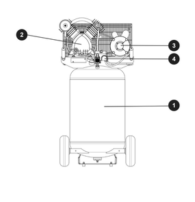 Section 1 Diagram and Parts List for CE1000  Campbell Hausfeld Compressor
